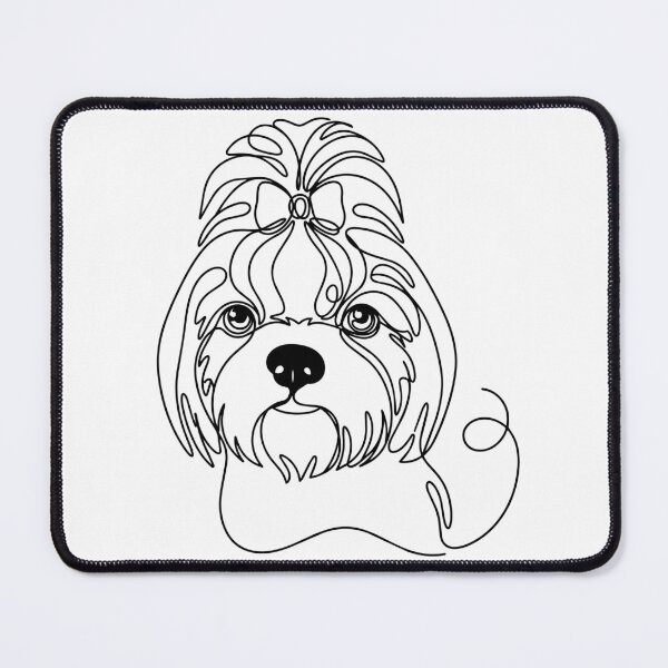 Item preview, Shih Tzu One Line Art – Modern & minimalist dog contour design designed and sold by Pfotenfaden.