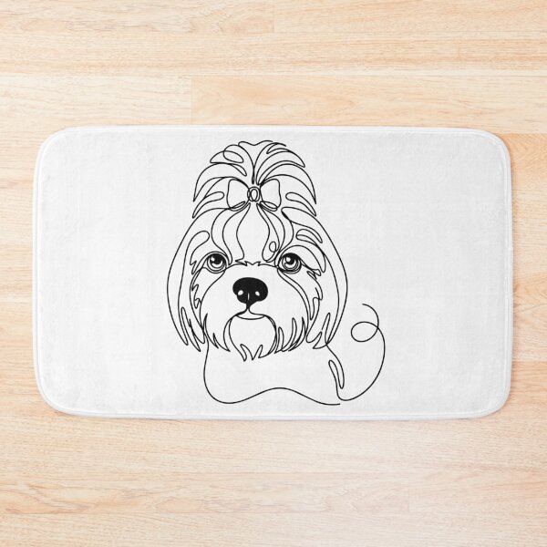 Item preview, Shih Tzu One Line Art – Modern & minimalist dog contour design designed and sold by Pfotenfaden.