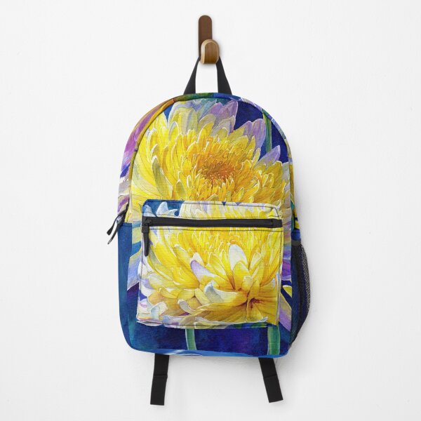 Item preview, Yellow Chrysanthemums on Indigo designed and sold by RyanPhamDesigns.