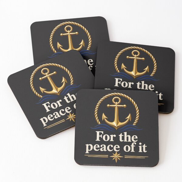 Item preview,  For the Peace of It – Nautical Anchor Sailing Design | Ocean Calm Marine Lifestyle Graphic designed and sold by MWSailingClub.