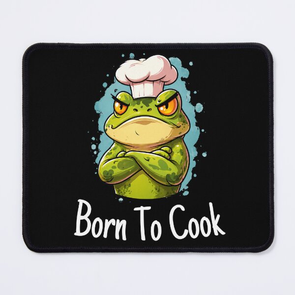 Item preview, Born To Cook Frog Gifts – Funny Cute Frog Chef Gifts – Meme Cooking Animal designed and sold by ZubekStudio.