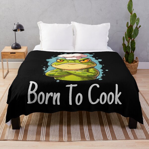 Item preview, Born To Cook Frog Gifts – Funny Cute Frog Chef Gifts – Meme Cooking Animal designed and sold by ZubekStudio.
