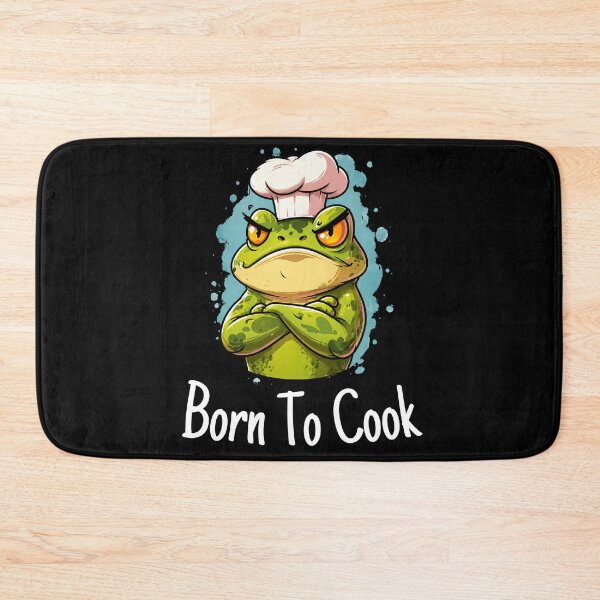 Item preview, Born To Cook Frog Gifts – Funny Cute Frog Chef Gifts – Meme Cooking Animal designed and sold by ZubekStudio.