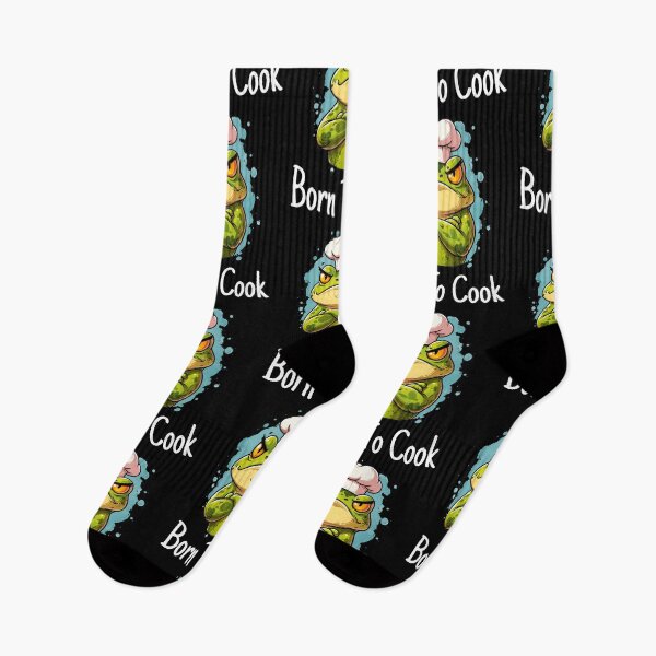Item preview, Born To Cook Frog Gifts – Funny Cute Frog Chef Gifts – Meme Cooking Animal designed and sold by ZubekStudio.