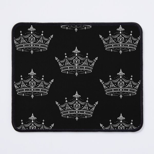 Item preview, Elegant Crown Line Art – Luxury Royal Aesthetic – Minimal Vintage Frame – Chic Black & White designed and sold by Ve state official.