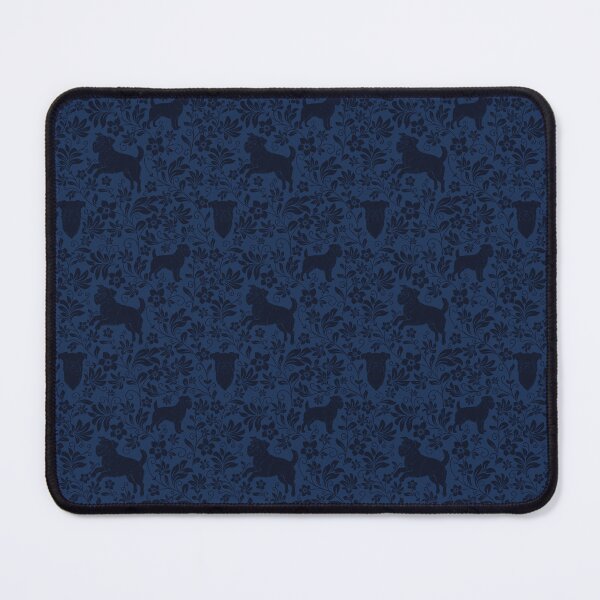 Item preview, Brussels Griffon Floral Pattern | Cute Dog Botanical Aesthetic in Blue designed and sold by WildLakePatterns.