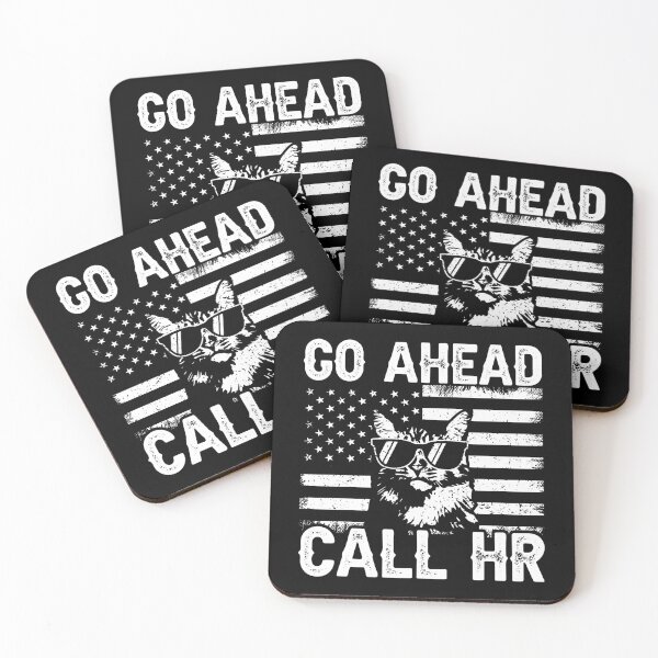 Item preview, Go Ahead Call Hr Workplace Employee Cat Patriot designed and sold by 76Valeria.