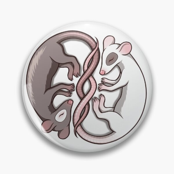 Item preview, Yin Yang Rats designed and sold by Indigo Magnet Co.