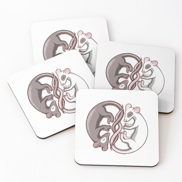 Item preview, Yin Yang Rats designed and sold by Indigo Magnet Co.