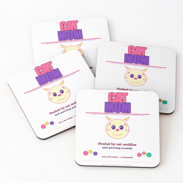 Item preview, Cat Mom Fueled By Cat Cuddles Funny Cat Lover Gift designed and sold by Mega-Shopping.