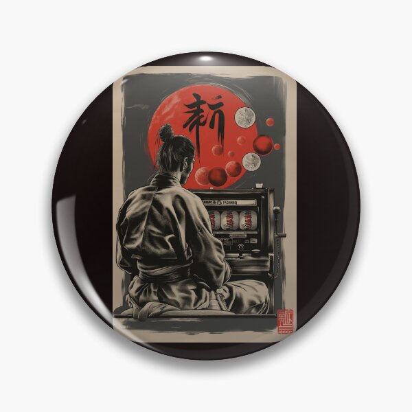 Item preview, The Zen of Pachinko - Samurai Ukiyo-e Art designed and sold by Structure-Blue.