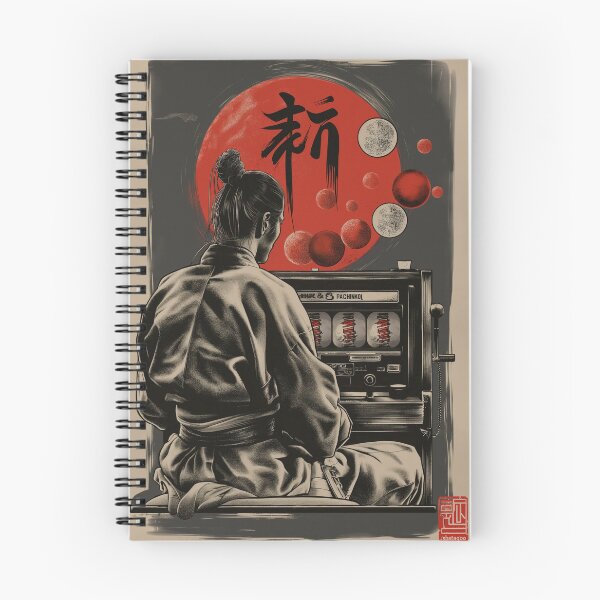 Item preview, The Zen of Pachinko - Samurai Ukiyo-e Art designed and sold by Structure-Blue.