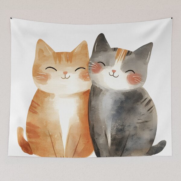Item preview, Adorable smiling cats sketch art designed and sold by dcrc.
