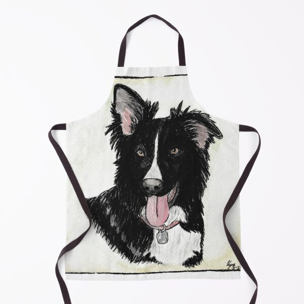 Item preview, Border Collie Dog watercolor designed and sold by Kyra Hillier Art.