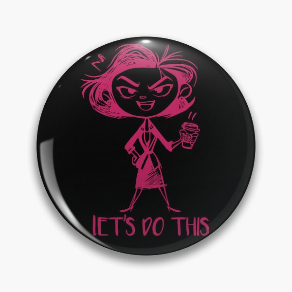 Item preview, Let’s Do This – Motivational Woman Coffee Illustration  designed and sold by FMproject.