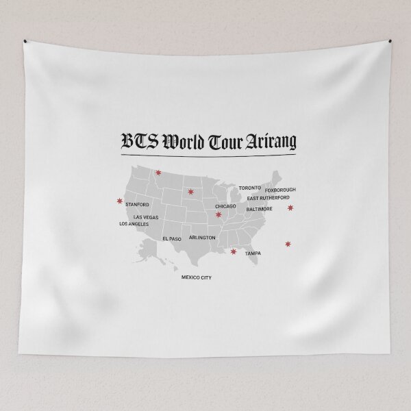 Item preview, BTS World Tour Arirang Map designed and sold by DexertimaArt.