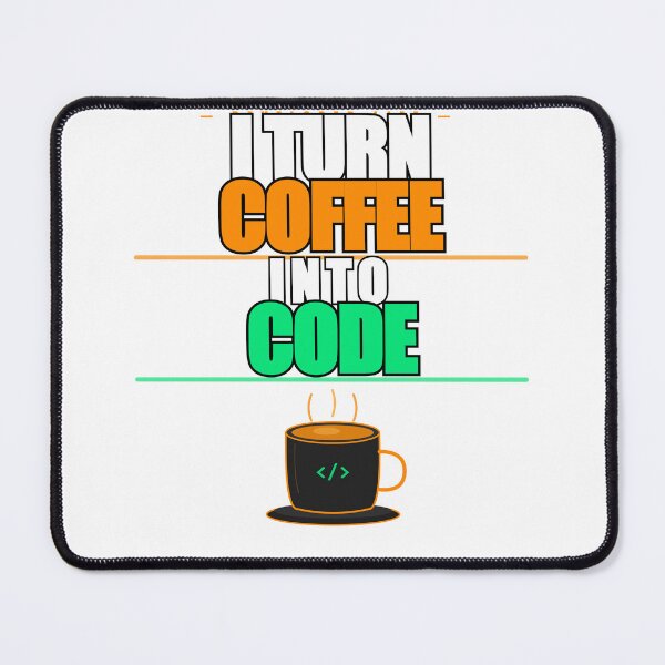 Item preview, I Turn Coffee Into Code Funny Developer Gift designed and sold by Mega-Shopping.
