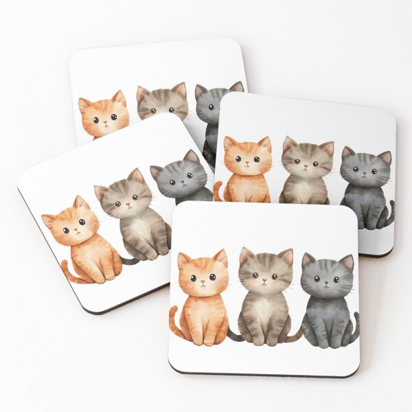 Item preview, Adorable smiling cats sketch art designed and sold by dcrc.