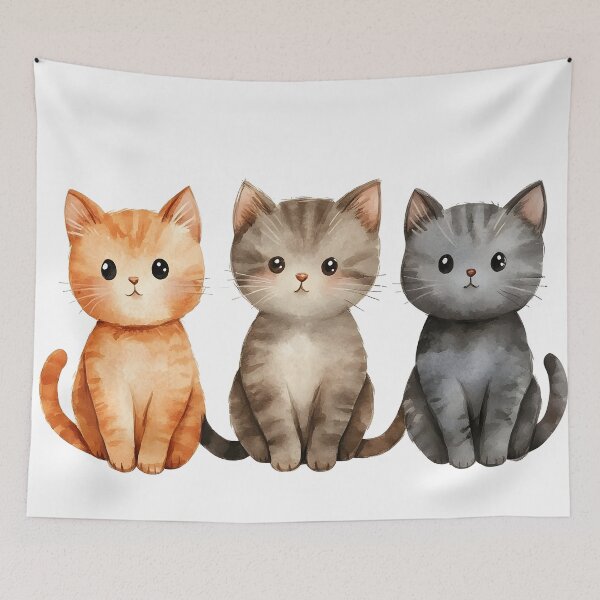 Item preview, Adorable smiling cats sketch art designed and sold by dcrc.