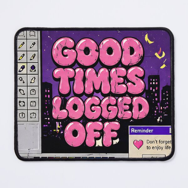 Item preview, 90s Desktop Aesthetic Good Times Logged Off Vaporwave Art designed and sold by anandariki.