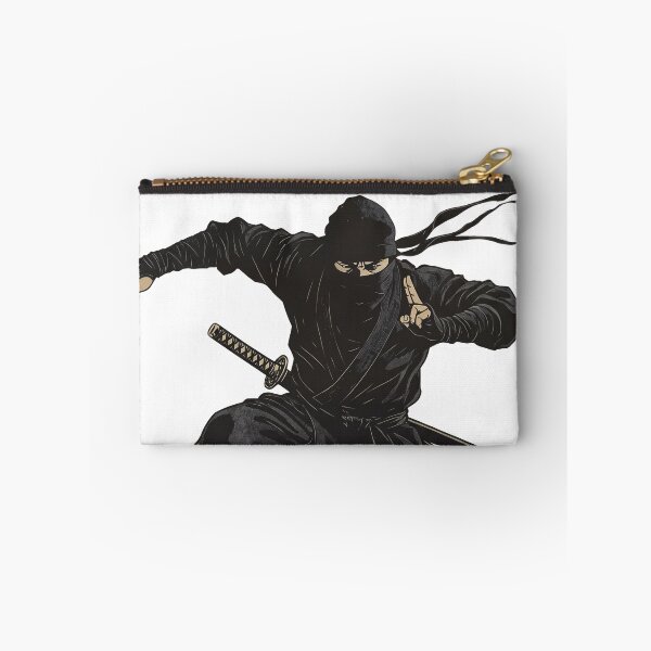Item preview,  ninja preparing to perform a leaping magic trick designed and sold by whiteblackcat.