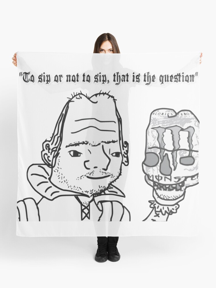 To Sip Or Not To Sip Scarf By Boomerusa Redbubble - roblox boomer 2 scarf by boomerusa redbubble