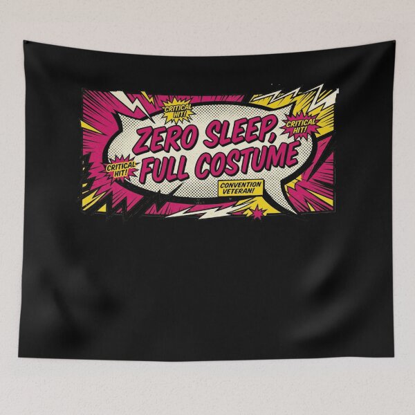 Item preview, Zero Sleep Full Costume Retro Comic Convention Shirt designed and sold by Fantsy-world.