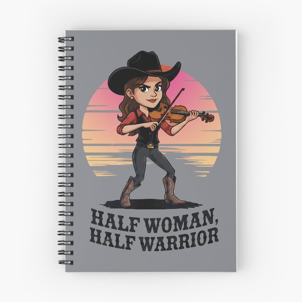 Item preview, Cowgirl Violinist – Half Woman, Half Warrior - World Music Day designed and sold by Art-Arcade6.