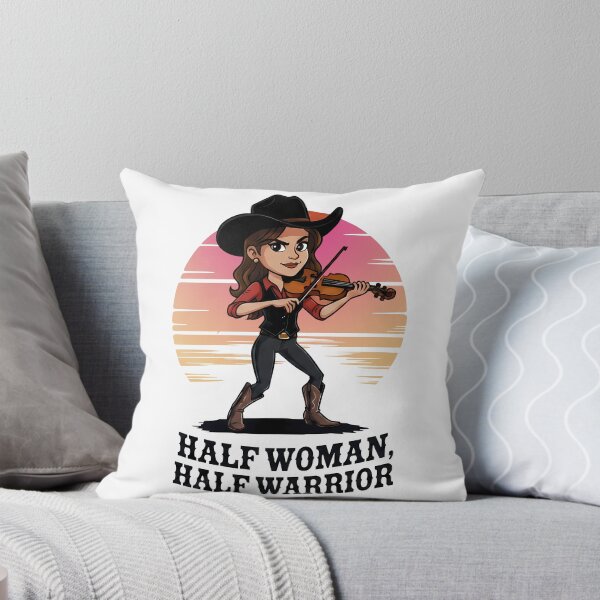 Item preview, Cowgirl Violinist – Half Woman, Half Warrior - World Music Day designed and sold by Art-Arcade6.