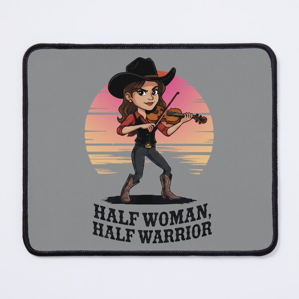 Item preview, Cowgirl Violinist – Half Woman, Half Warrior - World Music Day designed and sold by Art-Arcade6.