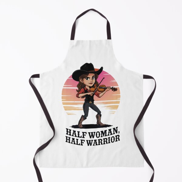 Item preview, Cowgirl Violinist – Half Woman, Half Warrior - World Music Day designed and sold by Art-Arcade6.