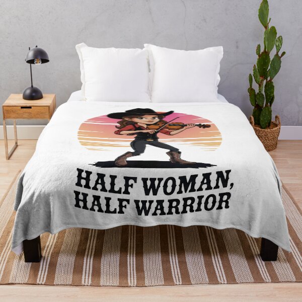 Item preview, Cowgirl Violinist – Half Woman, Half Warrior - World Music Day designed and sold by Art-Arcade6.