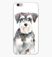 Vinilo o funda para iPhone Ilustración de acuarela de perro Schnauzer miniatura