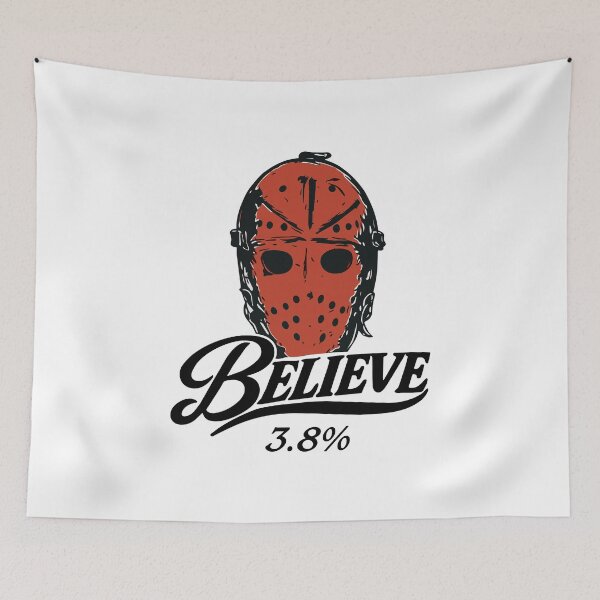 Item preview, Philadelphia Flyers Believe 3.8% Chance Jason Voorhees Mask designed and sold by DexertimaArt.