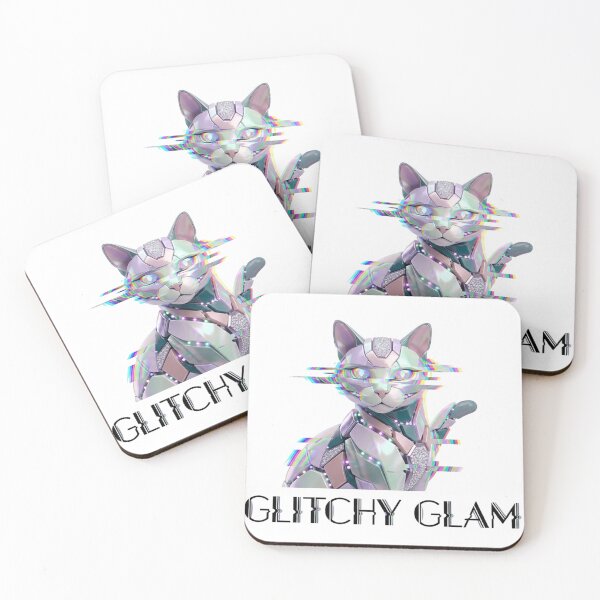 Item preview,  Pastel Goth Robot Cats Glitchy Glam designed and sold by dcohea.