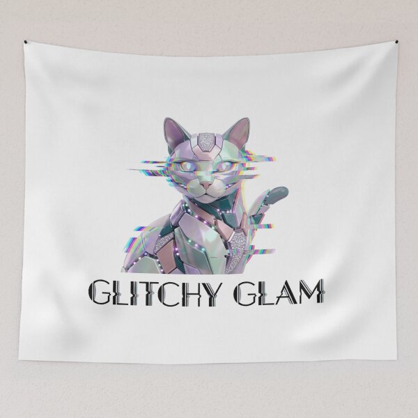 Item preview,  Pastel Goth Robot Cats Glitchy Glam designed and sold by dcohea.