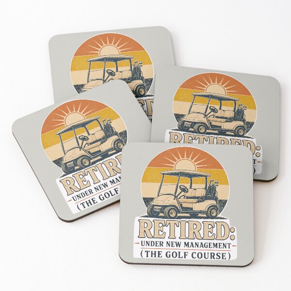 Item preview, Funny Retirement Golf - Under New Management Golf Course - Retro Golf Cart designed and sold by BelievingCreate.