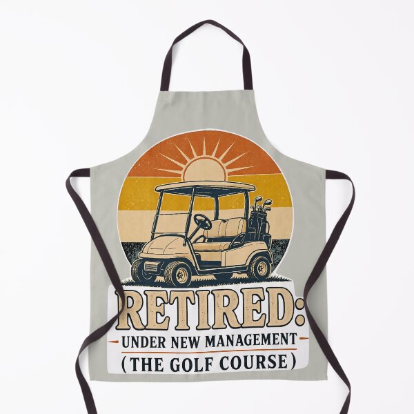 Item preview, Funny Retirement Golf - Under New Management Golf Course - Retro Golf Cart designed and sold by BelievingCreate.
