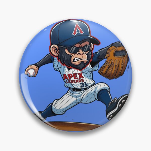 Item preview, APEX Legends Baseball Pitcher – Monkey Mascot Sports Design designed and sold by ApexCollectives.
