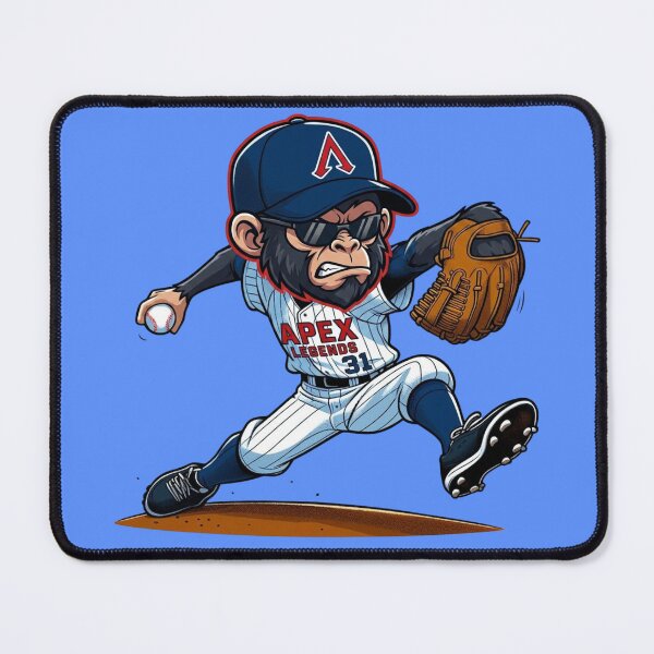 Item preview, APEX Legends Baseball Pitcher – Monkey Mascot Sports Design designed and sold by ApexCollectives.