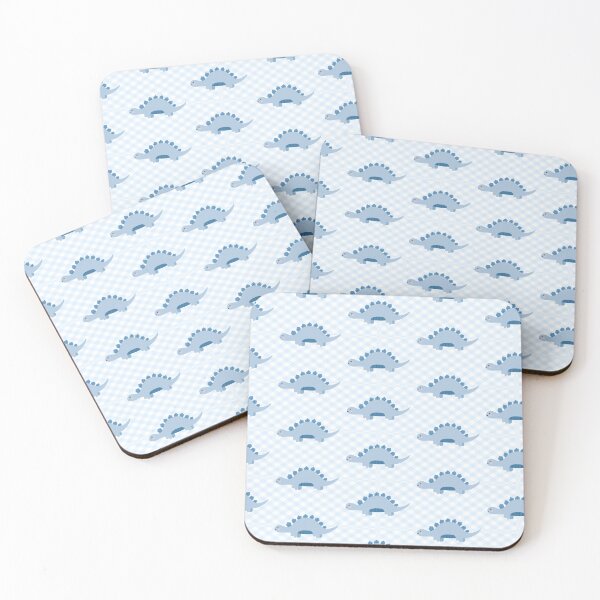 Item preview, Cute Blue Dinosaur – Kawaii Stegosaurus Pattern designed and sold by HotPicksStore.