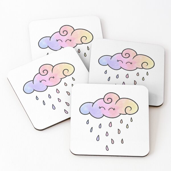 Item preview, Rainbow Cloud Raining Rainbow Raindrops designed and sold by hannxm.
