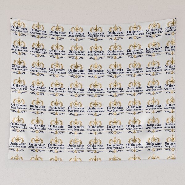 Item preview, On the Water Away From Noise – Nautical Compass Anchor Design | Sailing Ocean Lifestyle Graphic designed and sold by MWSailingClub.