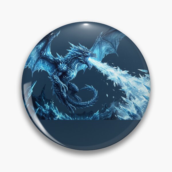 Item preview, Majestic Frost Dragon Ice Breath Fantasy Art designed and sold by Laaltex.