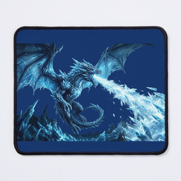 Item preview, Majestic Frost Dragon Ice Breath Fantasy Art designed and sold by Laaltex.