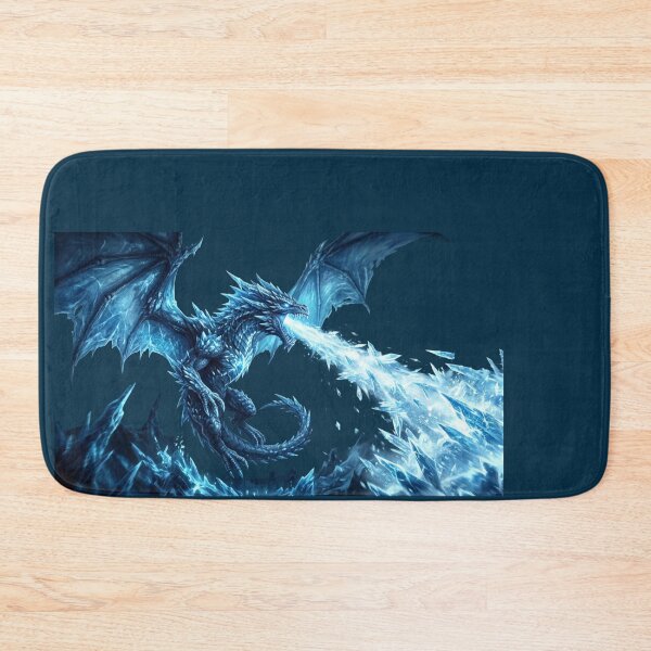 Item preview, Majestic Frost Dragon Ice Breath Fantasy Art designed and sold by Laaltex.