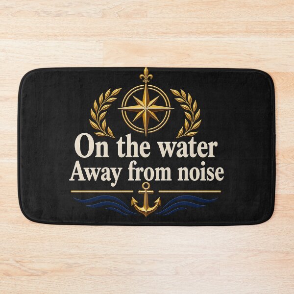 Item preview,  On the Water Away From Noise – Nautical Compass Anchor Design | Sailing Ocean Lifestyle Graphic designed and sold by MWSailingClub.