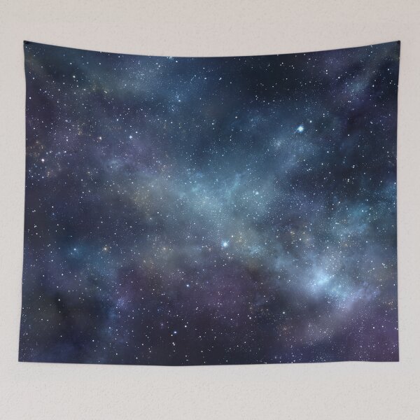 Item preview, Deep Space Galaxy Background Starfield Universe Cosmic Sky Blue Nebula Aesthetic Design designed and sold by Faithlines.