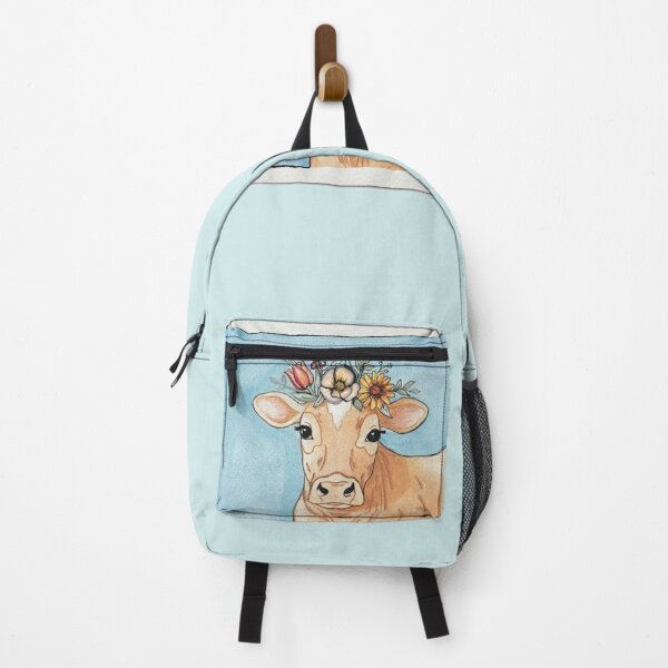 Item preview, Jersey Cow Watercolor Blue designed and sold by Kyra Hillier Art.