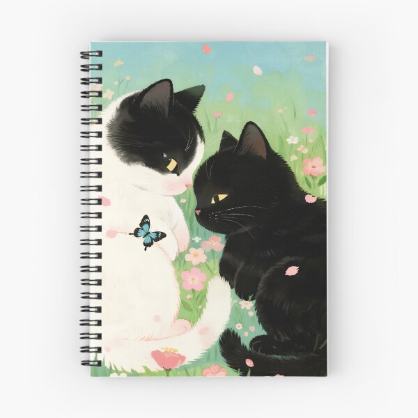 Item preview, Black cat and white cat designed and sold by xianxiu-ling.
